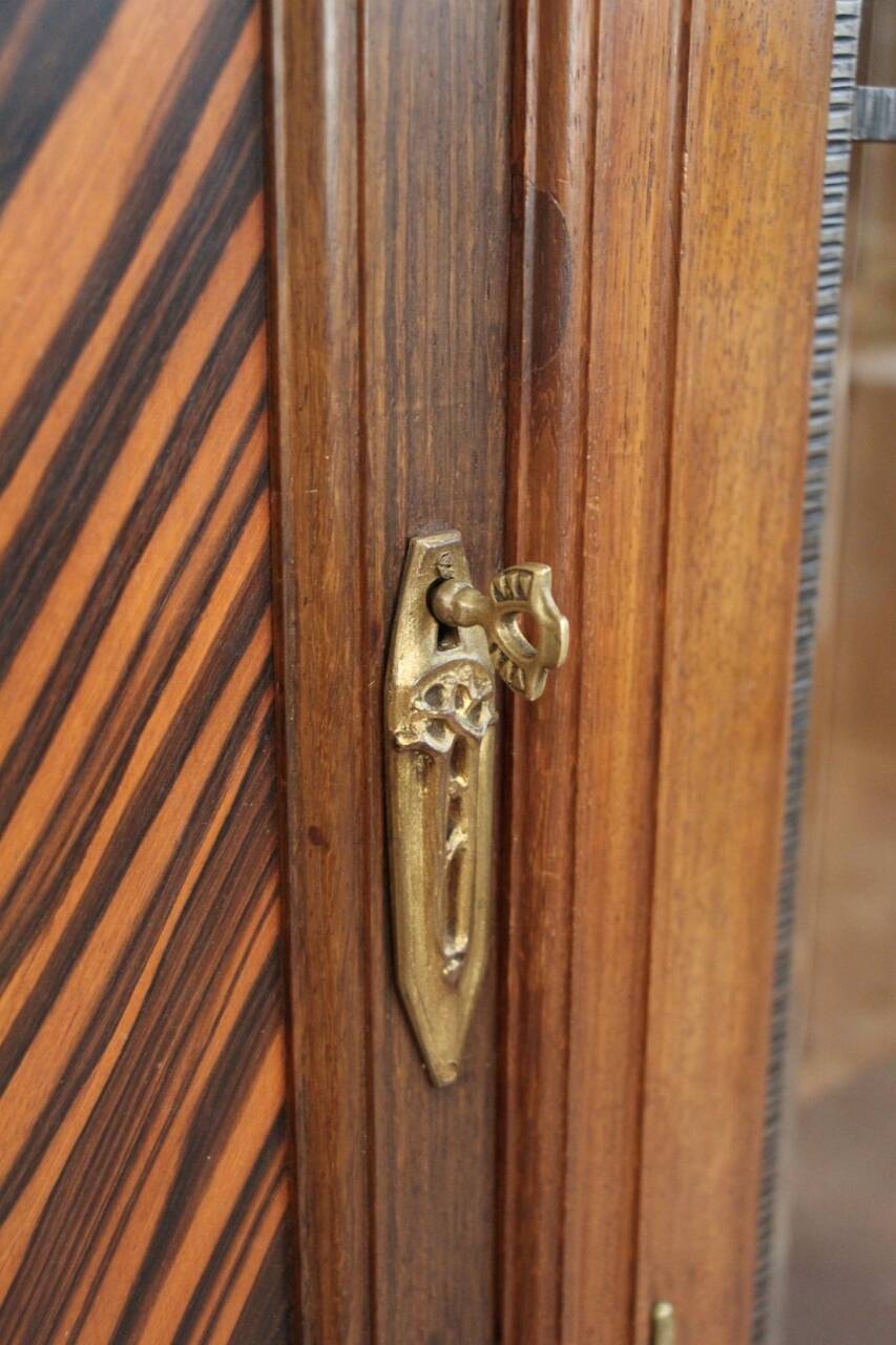 Art Deco period bookcase signed by Jules Cayette Nancy