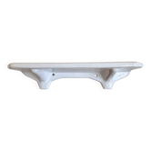 Etagère tablette en porcelaine blanche 1950 L42cm
