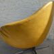 Vintage swivel armchair from the 70s in imitation leather