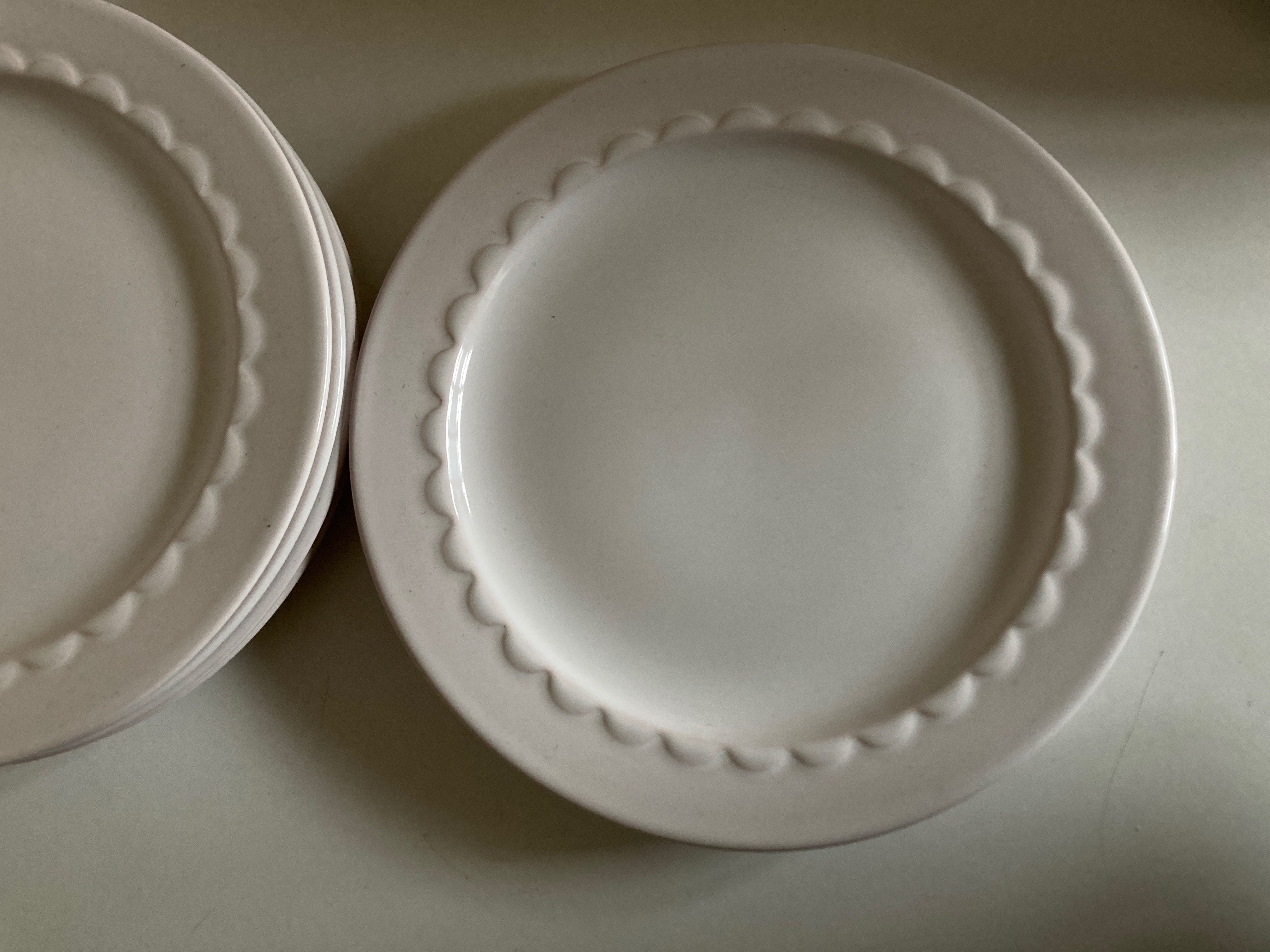 Set of 11 dessert plates and glazed earth cap 1970 by Pierre Motton for Gien