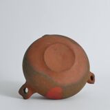 Studio Pottery Three-Handled Earthenware Ceramic Vessel