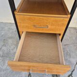 Vintage modernist design oak desk 1950s