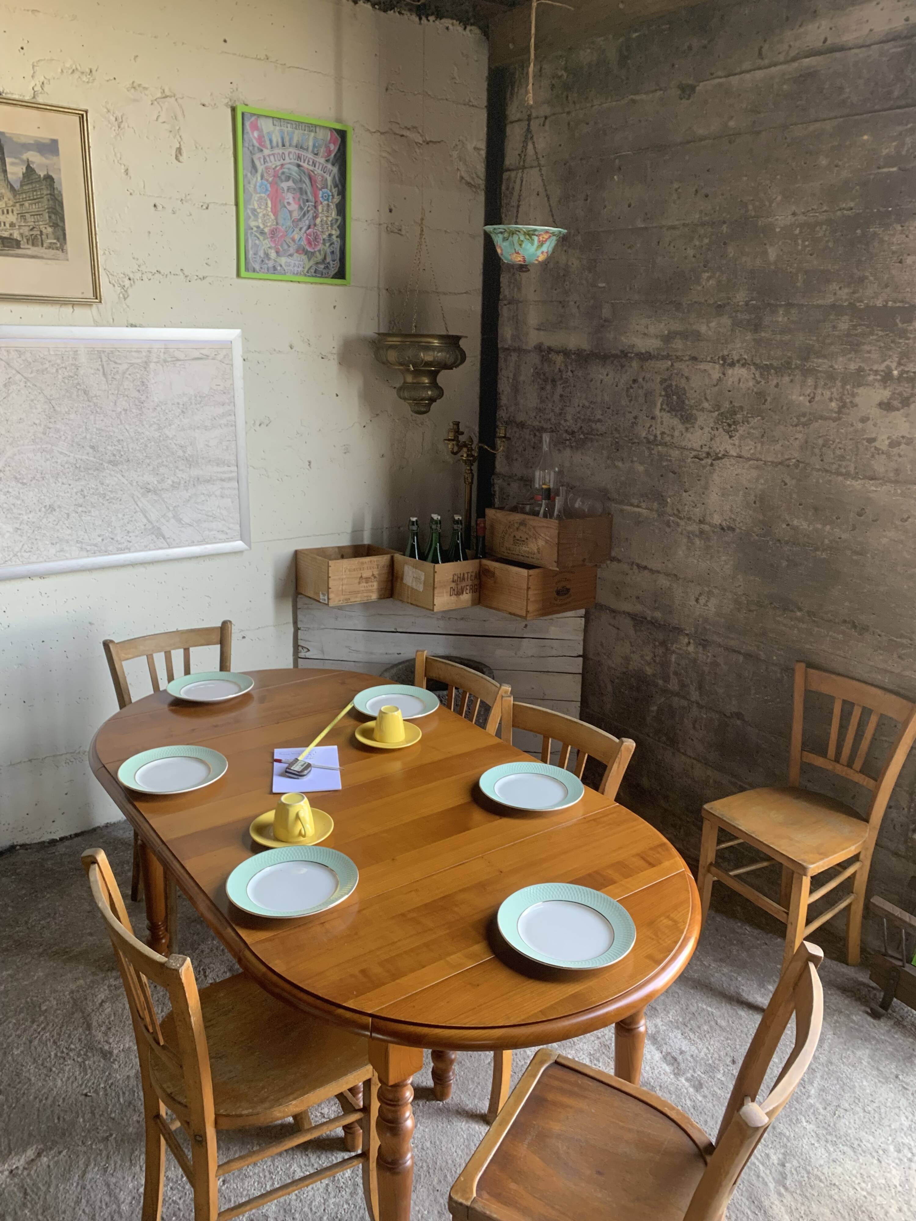 Table ronde 2 à 8 repas