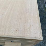 Bureau administratif extensible rénové en chêne du XIXème 130cm