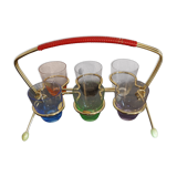 Basket of 6 digestive glasses