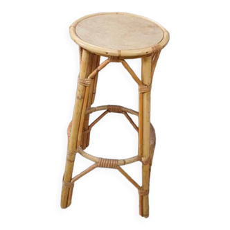 Old rattan bar stool/stool