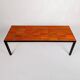 Three nesting tables in orange ceramic, attributed to Roger Capron, 1960