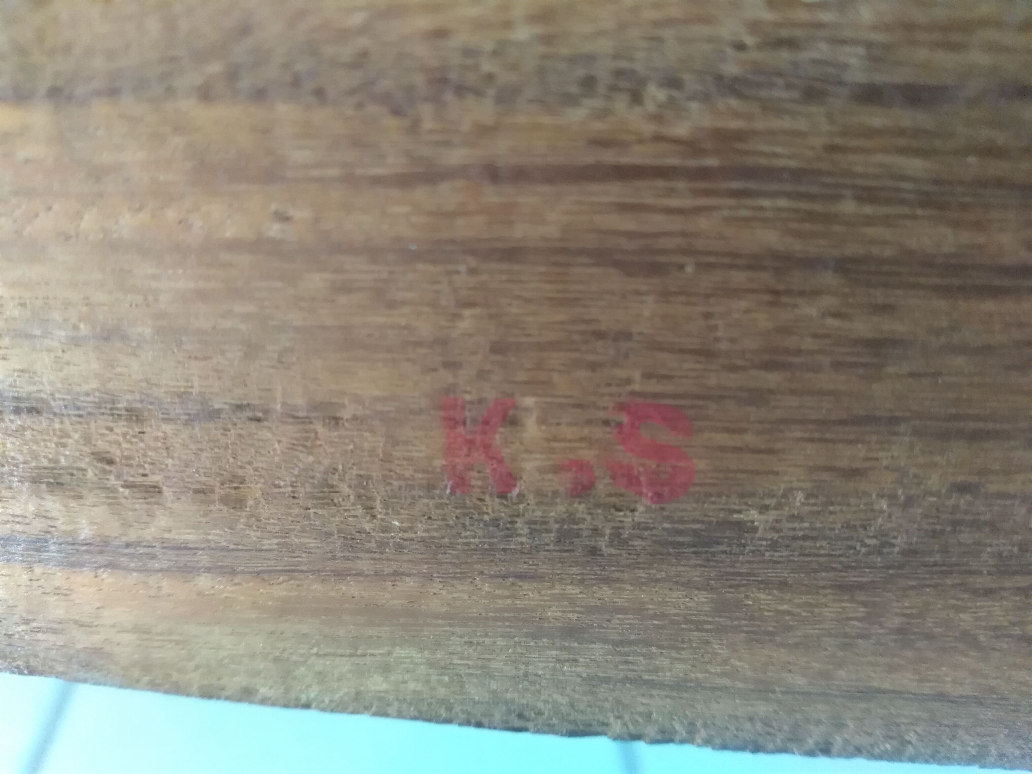 Suite of 6 chairs in Teck Denmark K.S vintage 1960