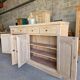 Buffet sideboard in sandblasted oak