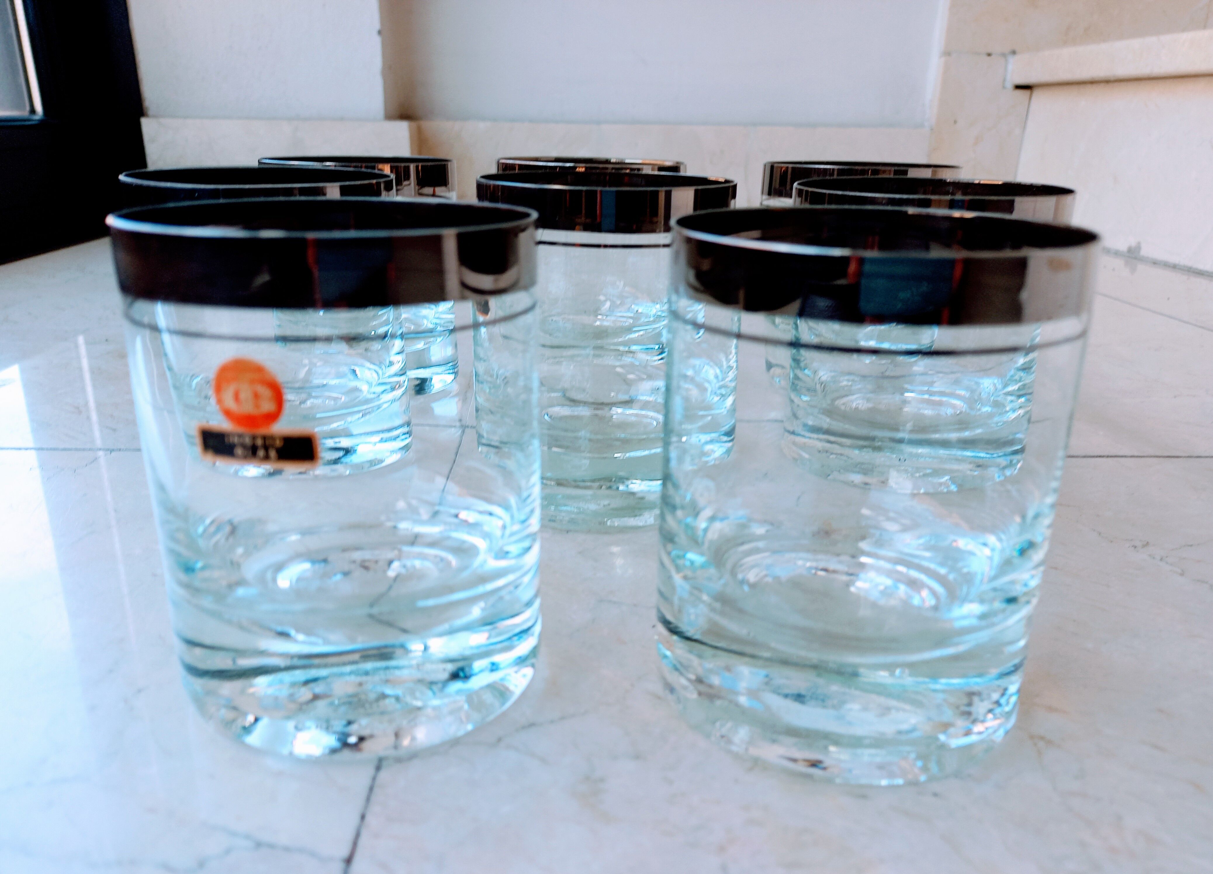 Set of 8 cristal tumblers Ingrid Glas