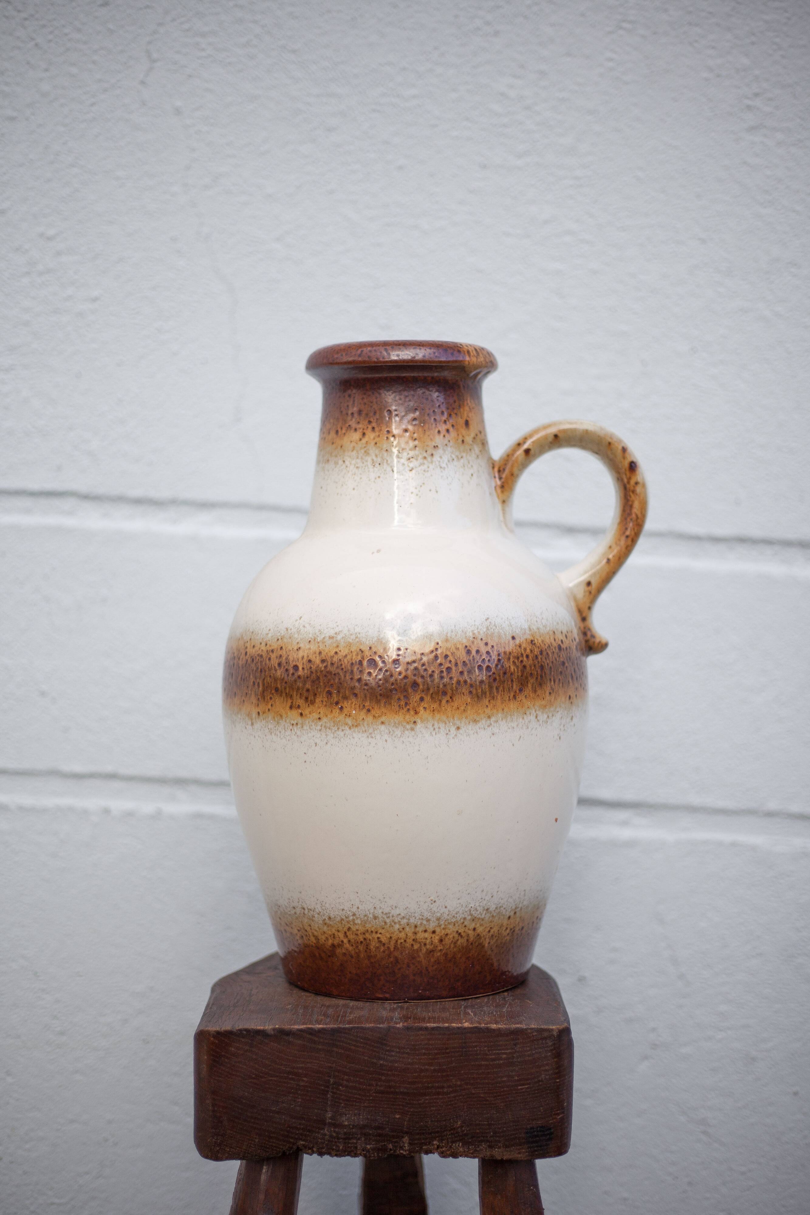 Large West Germany ceramic vase, scheurich Keramik vase, decorative vase, floor vase, 60's