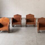 Fireside chairs, Italy, 1960's