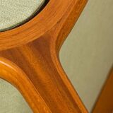 Set of 3 Danish armchairs, laminated beech and mahogany, model AX, Peter Hvidt.