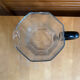 Old pichet arcoroc model octime transparent glass + black handle wine