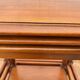 Set of 3 rustic cherry wood nesting coffee tables from the 1950s.