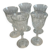 Lot de 5 verres à pied
