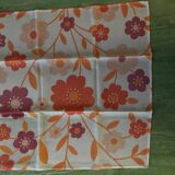 Lot de serviettes de tables orange vintage seventies
