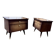 Pair of bedside tables, end of vintage sofa, old 1950
