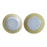 Set of two serving dishes, Faience d'Orchies, Moulin des loups