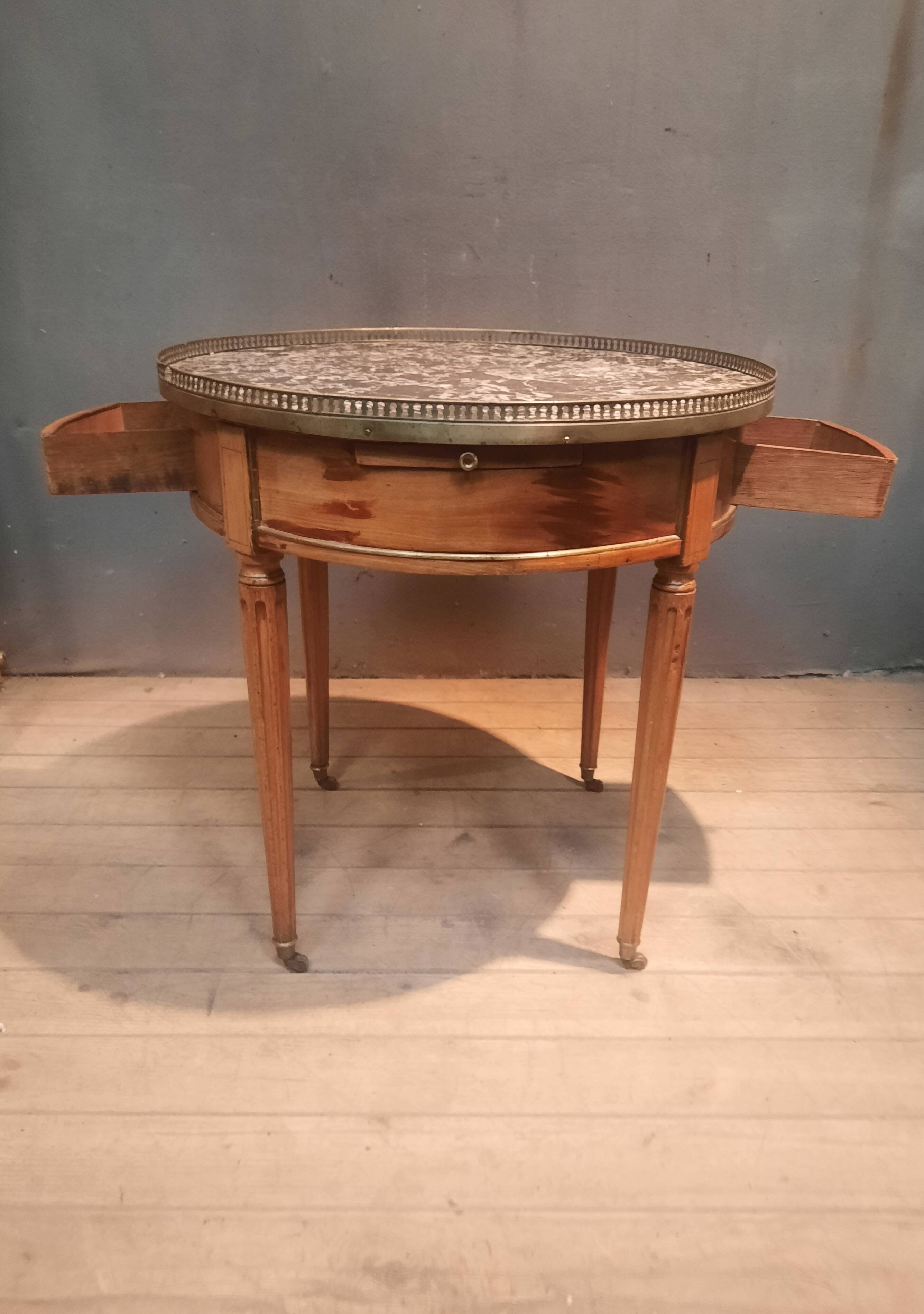 "Louis XVI style 'bouillotte' table"