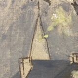 Marthe orant (1874-1957), spring, oil on canvas