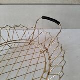 Golden metal basket