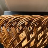 Large fruit basket in woven wicker