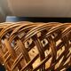 Large fruit basket in woven wicker