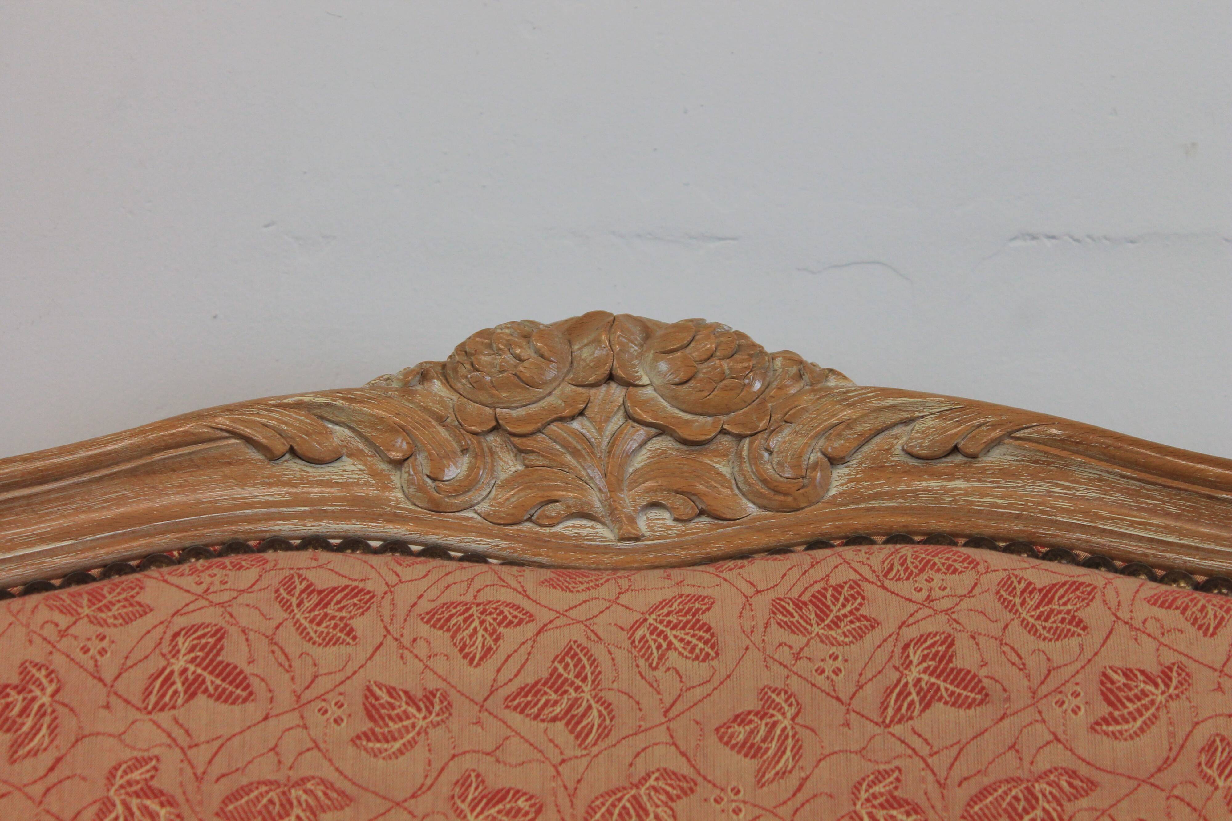 Pair of Louis XV style bergère armchairs