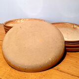 Set of 10 flat plates potter's sandstone