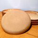 Set of 10 flat plates potter's sandstone