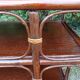 Bamboo and wicker shelf