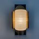 Mid-century pair of wall sconces in textured glass and brass, 1950s, Germany.