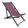 Folding deck chair WOOD and CANVAS Vintage