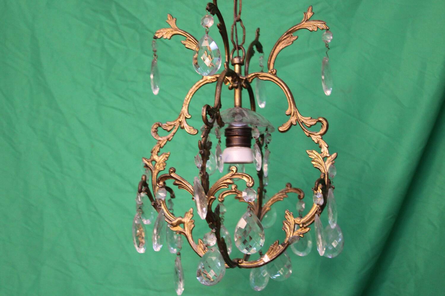 Louis XV style gilt bronze chandelier C.1900 France