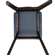Mid-Century Butterfly Chair in navy grey fabric and walnut wood, Europe, 1960.