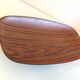 Oval flat imitation wood by Caleppio Robex / vintage 60s-70s