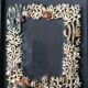 Enamelled metal photo frame. Fish décor. Perfect condition