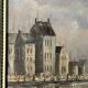 Alexandre Thomas Francia, oil on canvas with marine theme and sailboats