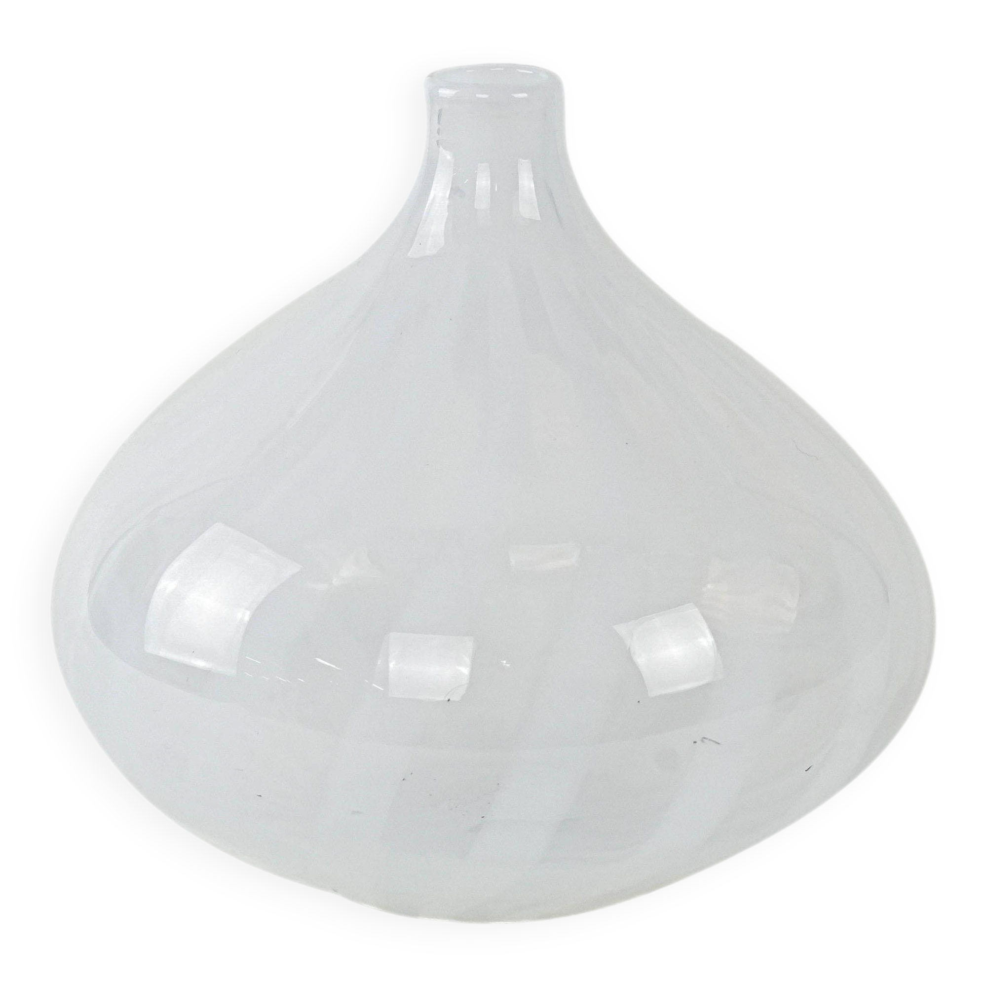 Glass vase, Italian design, 1960s, made in Italy