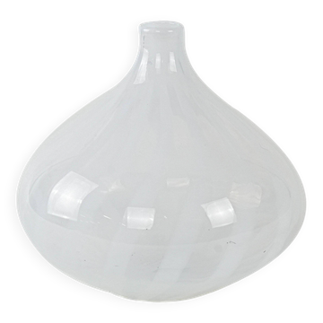 Glass vase, Italian design, 1960s, made in Italy