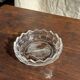 Pressed glass ashtray with dove pattern D:13.5