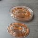 Rosaline glass butter dish: Art Deco