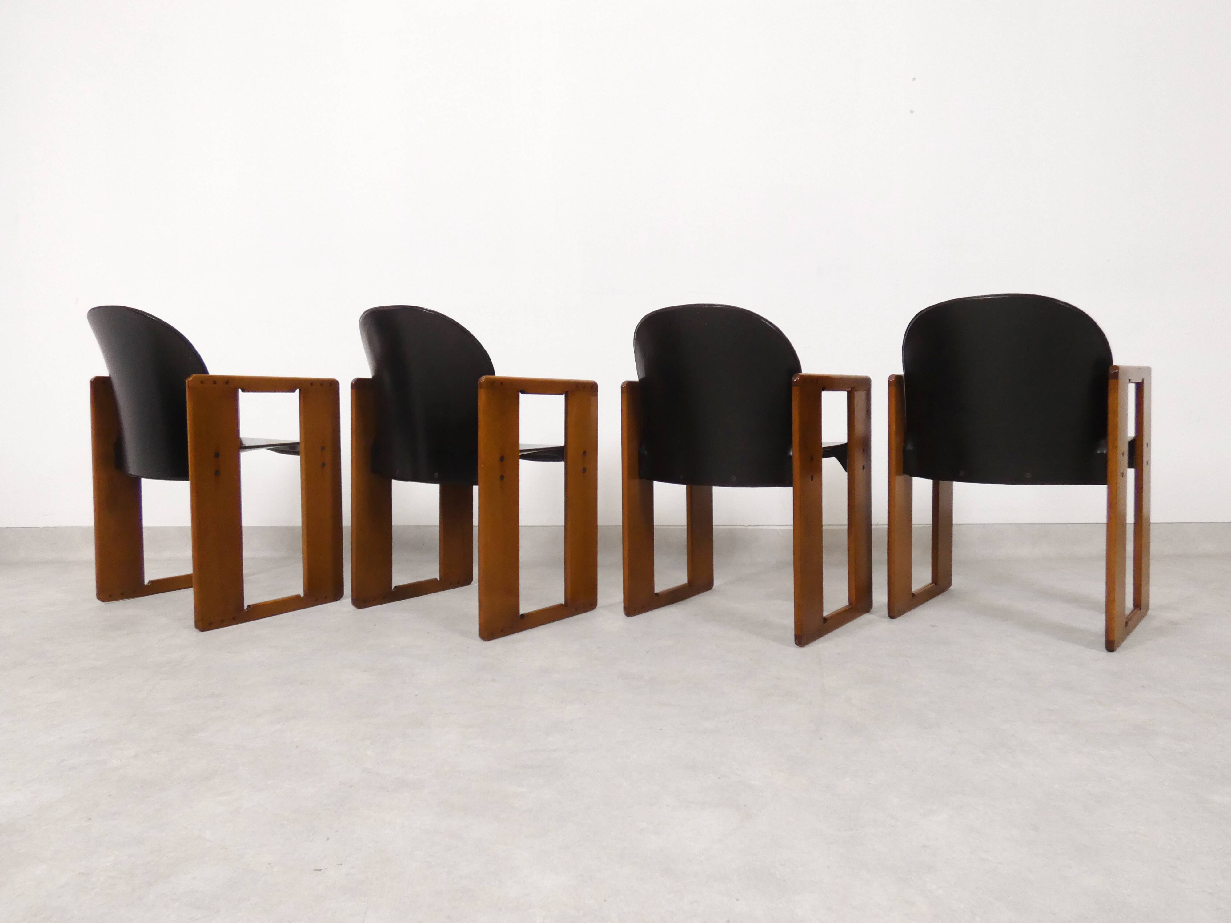 4 dining chairs - 'Dialogo' - Afra & Tobia Scarpa