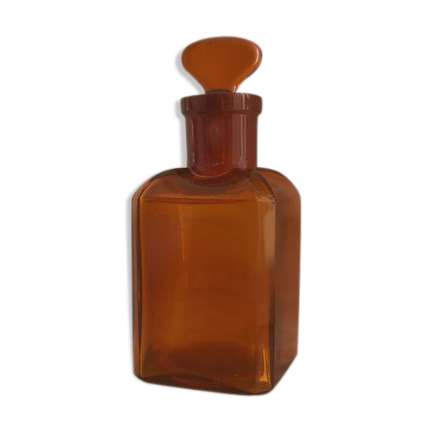 Amber apothecary flask
