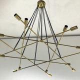 Brass chandelier with 16 lights