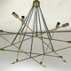 Lustre en laiton à 16 lumières