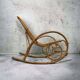 Vintage wicker rocking chair 'rohé'