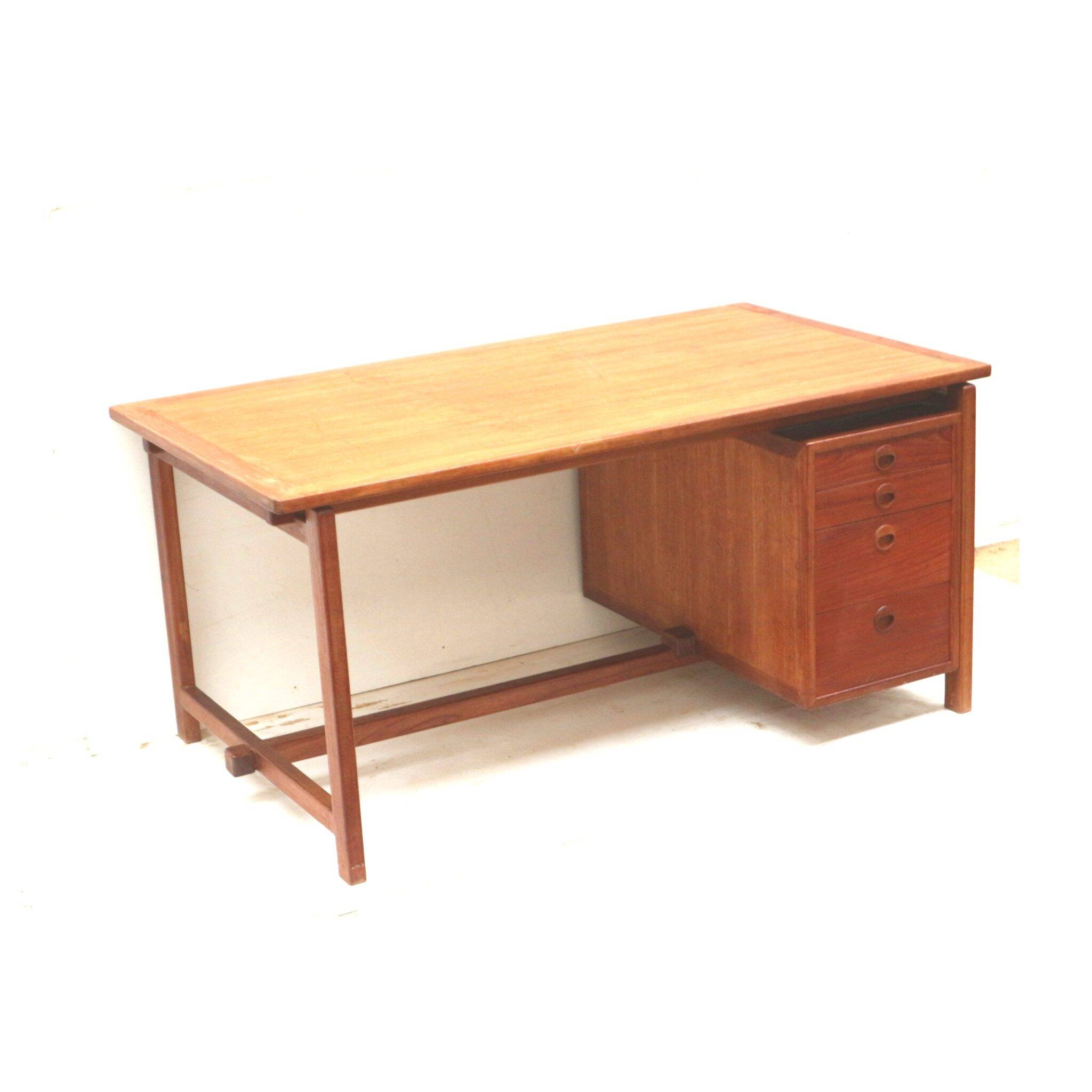 Danish design large vintage executive desk made in the 1960s
