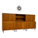 Antique 1950s vintage designer oak modular sideboard